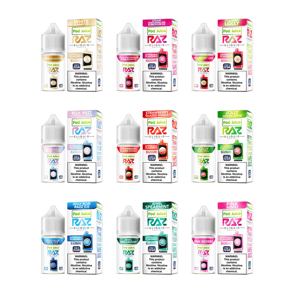 Pod Juice plus RAZ Disposables Collab Salt E-Liquid 30mL - Salt Nic - Image 56