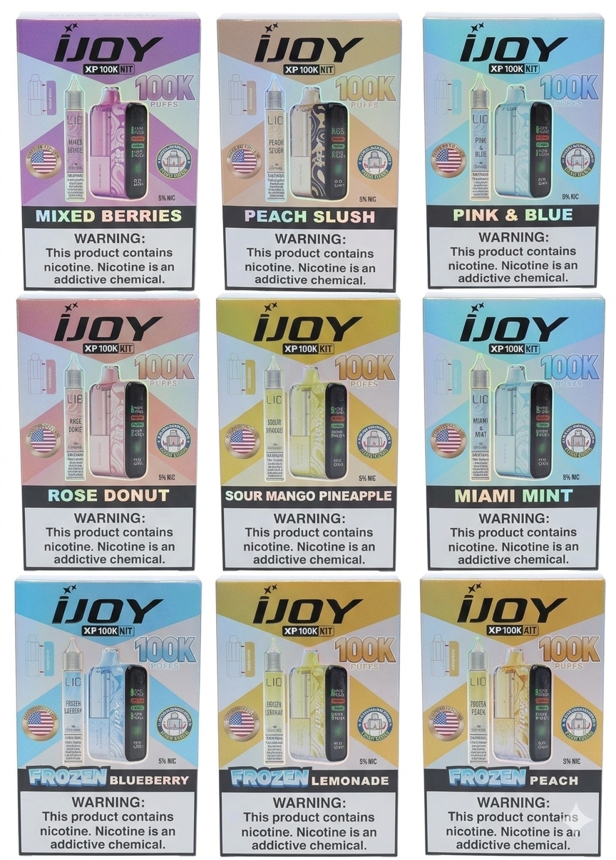 iJoy XP100K (Dispo) (100,000Puff)(18mL) + 15mL (LIQ Salt)