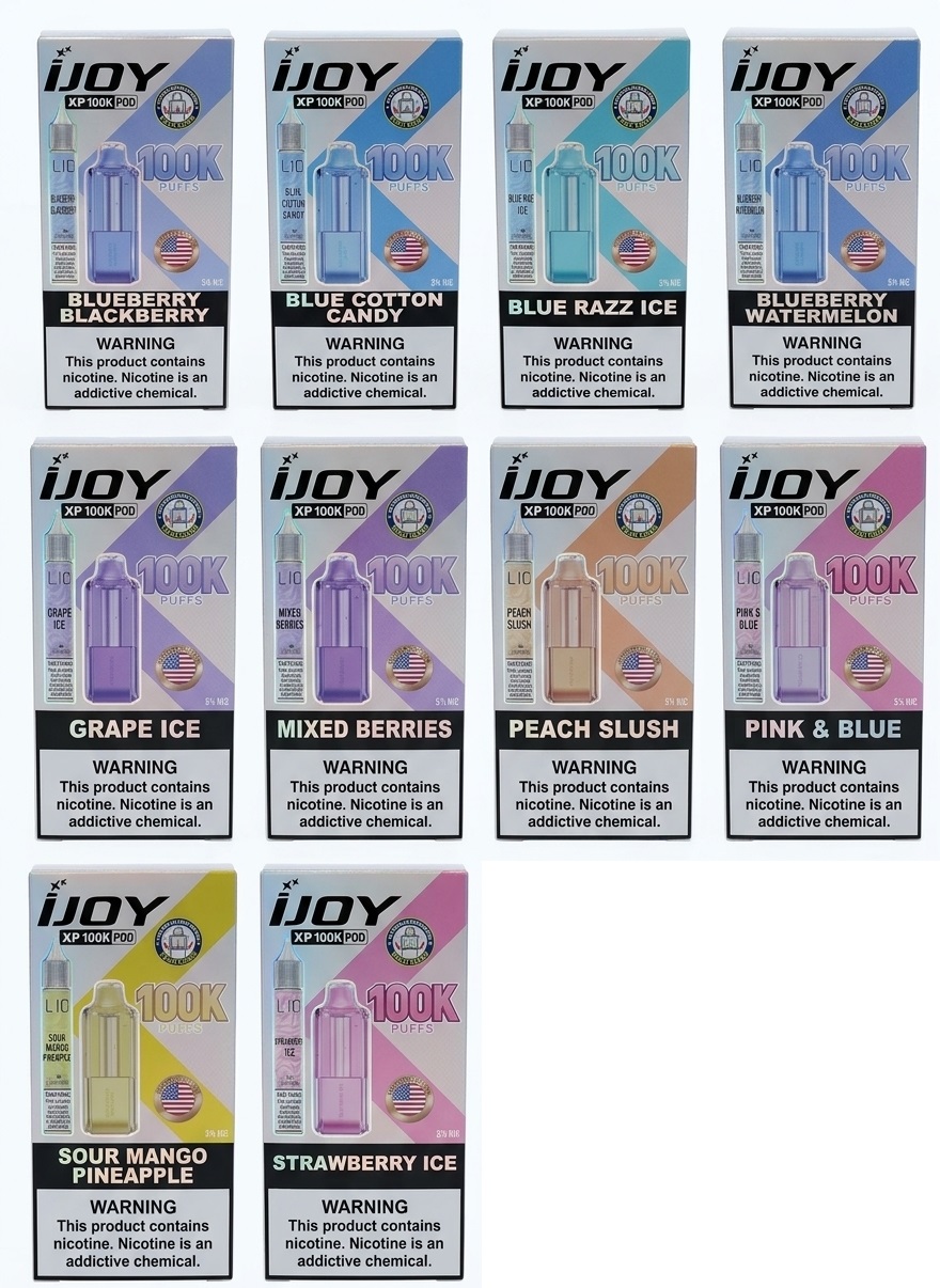 iJoy XP100K Pod (Dispo only) (100,000Puff)(18mL) + 15mL (LIQ Salt)