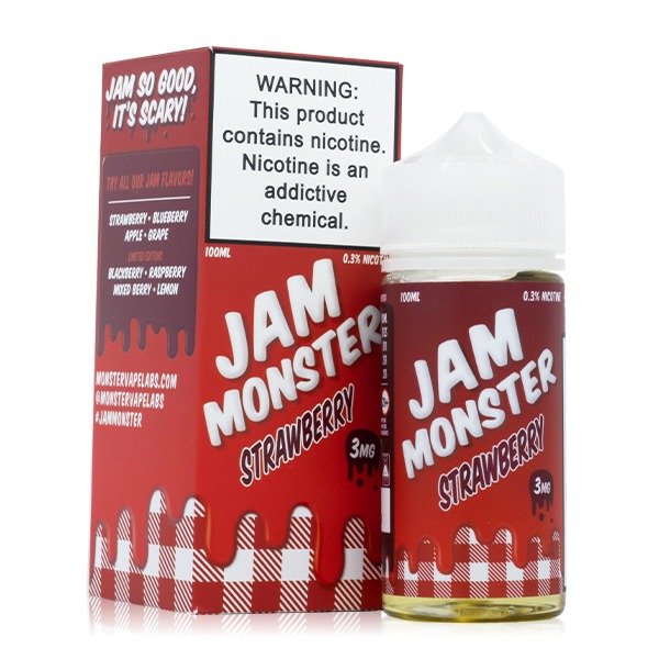 Jam Monster Series E-Liquid 100mL - Freebase - Original, Ice, Lemonade, Etc. - Image 165