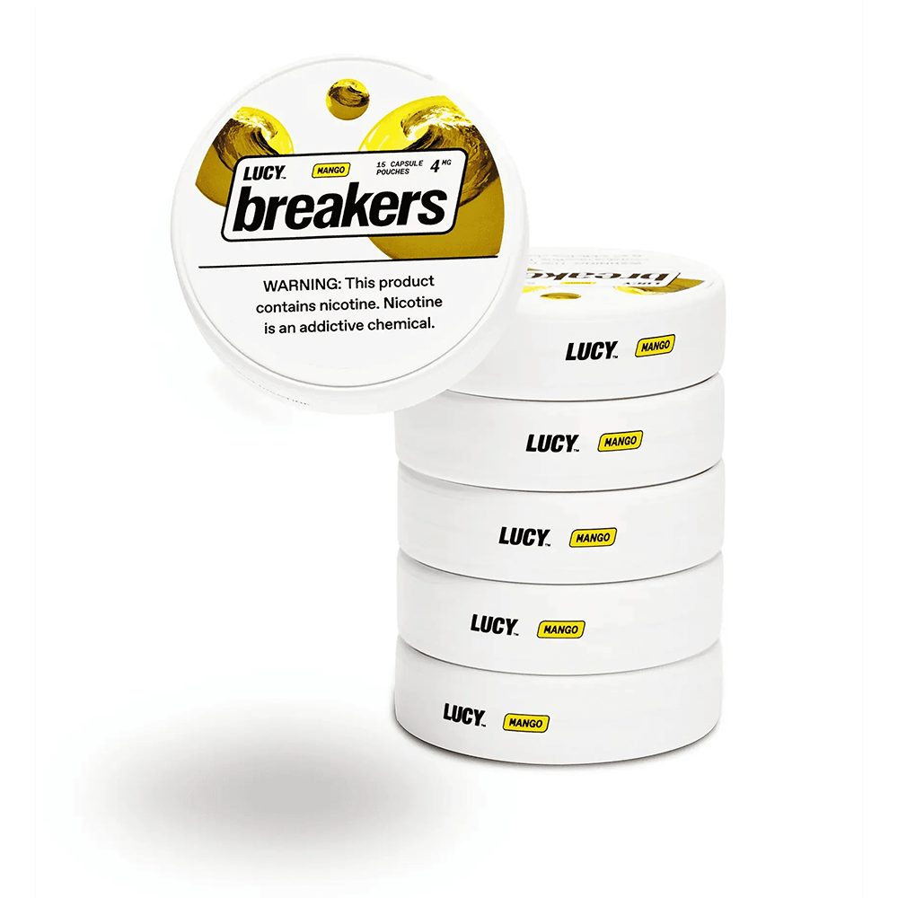 Lucy Breakers Nicotine Capsule Pouches - 15ct Can- 5-Can Pack - Image 5