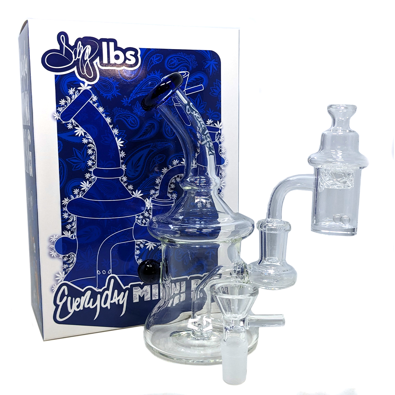 Dogg Lbs (Water Pipe) DLWP0029-0030 Everyday 6.5" Mini Rig Hydrant Box Set with Banger & Carb Cap - Image 4