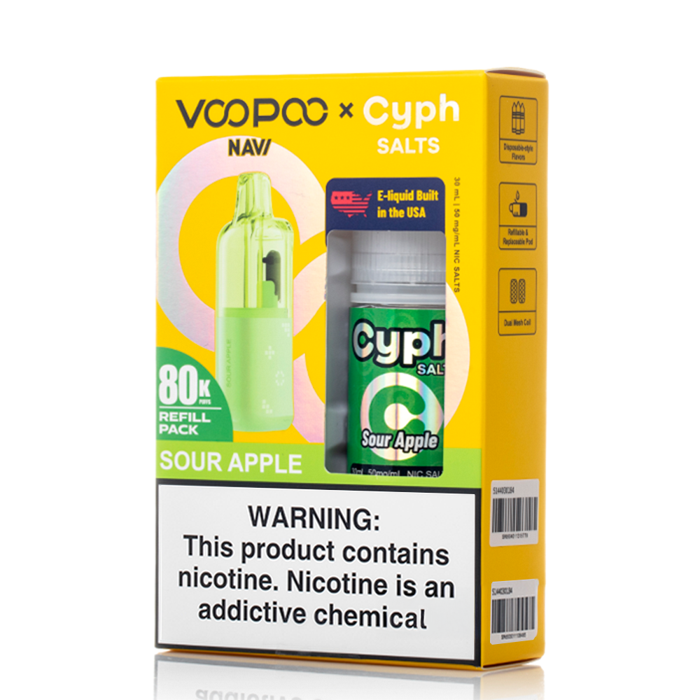 Voopoo Navi 80K Refill Pack (Empty Pod) + Cyph (LIQ Salt)(30mL) Bundle - Image 4