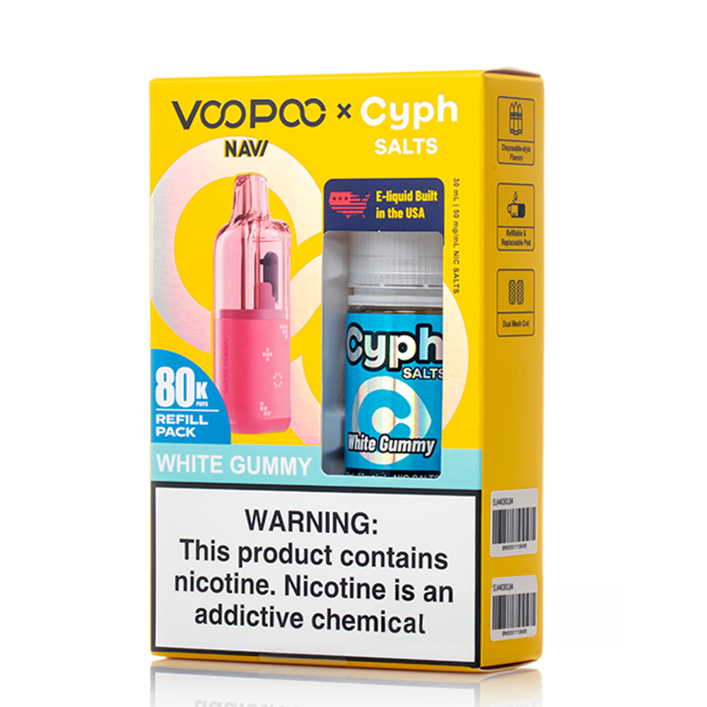 Voopoo Navi 80K Refill Pack (Empty Pod) + Cyph (LIQ Salt)(30mL) Bundle - Image 2
