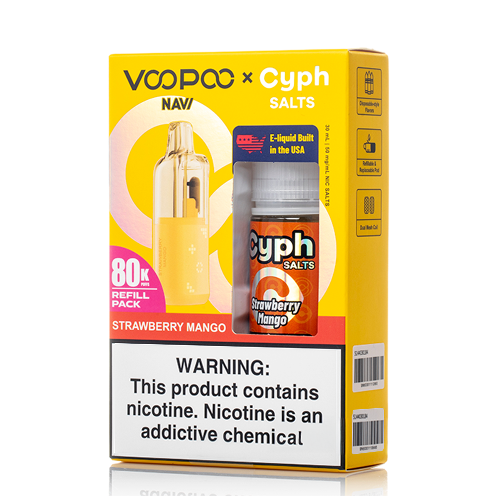 Voopoo Navi 80K Refill Pack (Empty Pod) + Cyph (LIQ Salt)(30mL) Bundle - Image 3
