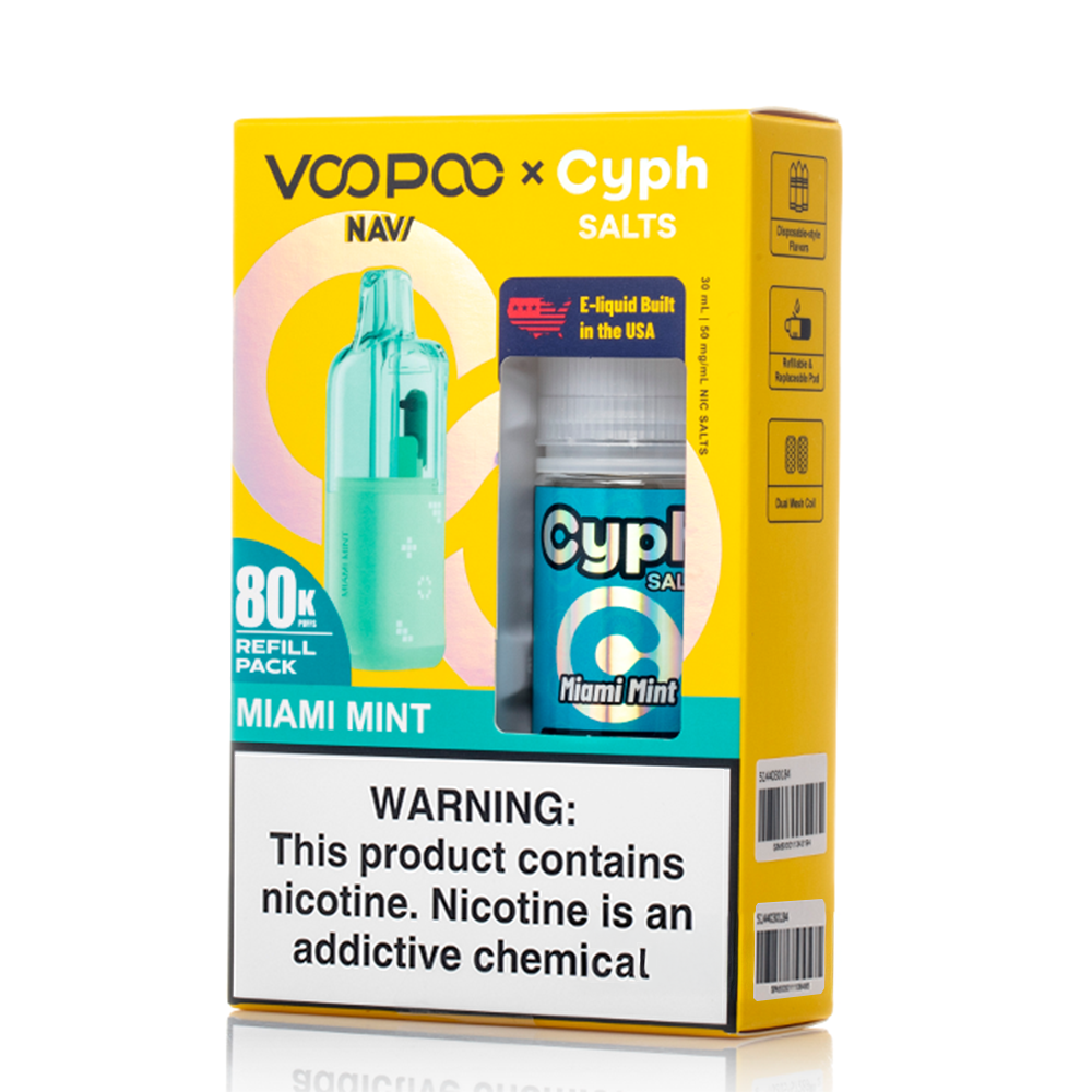 Voopoo Navi 80K Refill Pack (Empty Pod) + Cyph (LIQ Salt)(30mL) Bundle - Image 7