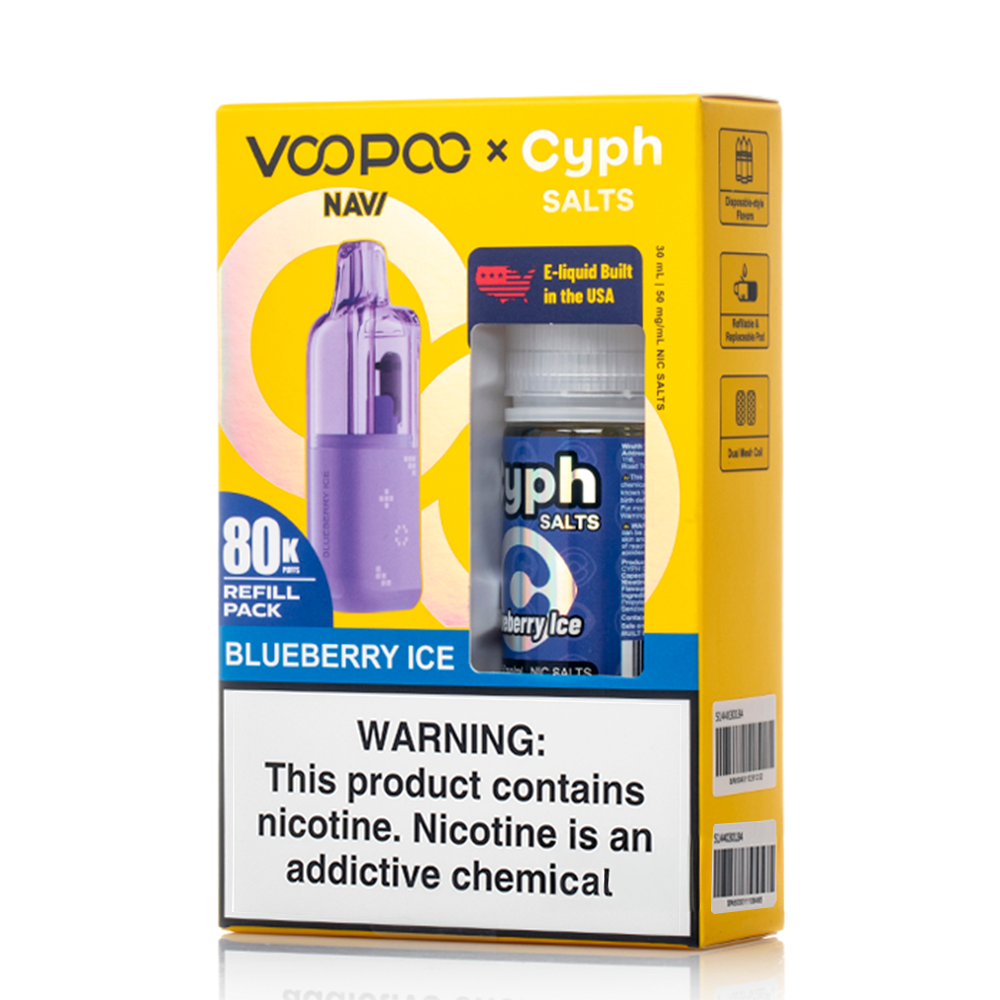 Voopoo Navi 80K Refill Pack (Empty Pod) + Cyph (LIQ Salt)(30mL) Bundle - Image 12