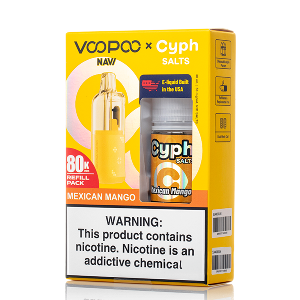 Voopoo Navi 80K Refill Pack (Empty Pod) + Cyph (LIQ Salt)(30mL) Bundle - Image 8