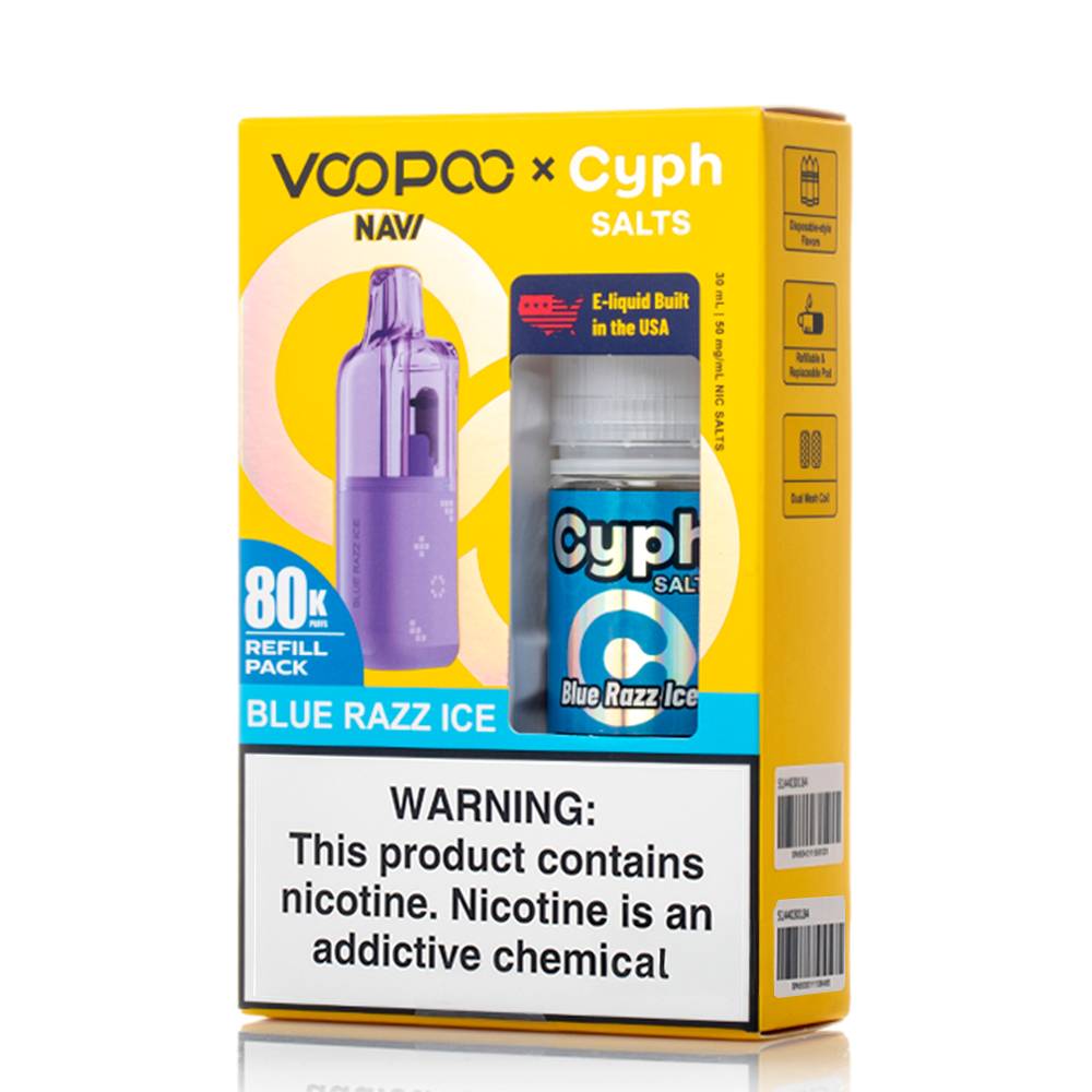 Voopoo Navi 80K Refill Pack (Empty Pod) + Cyph (LIQ Salt)(30mL) Bundle - Image 13